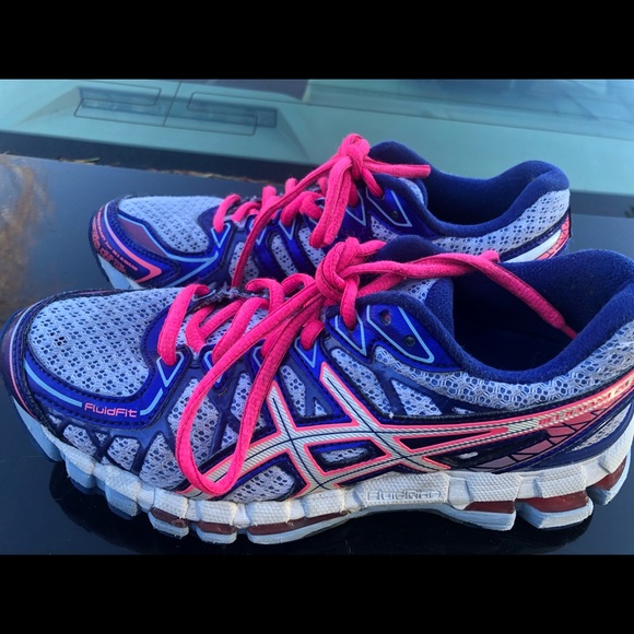 asics women's multi colored running shoes